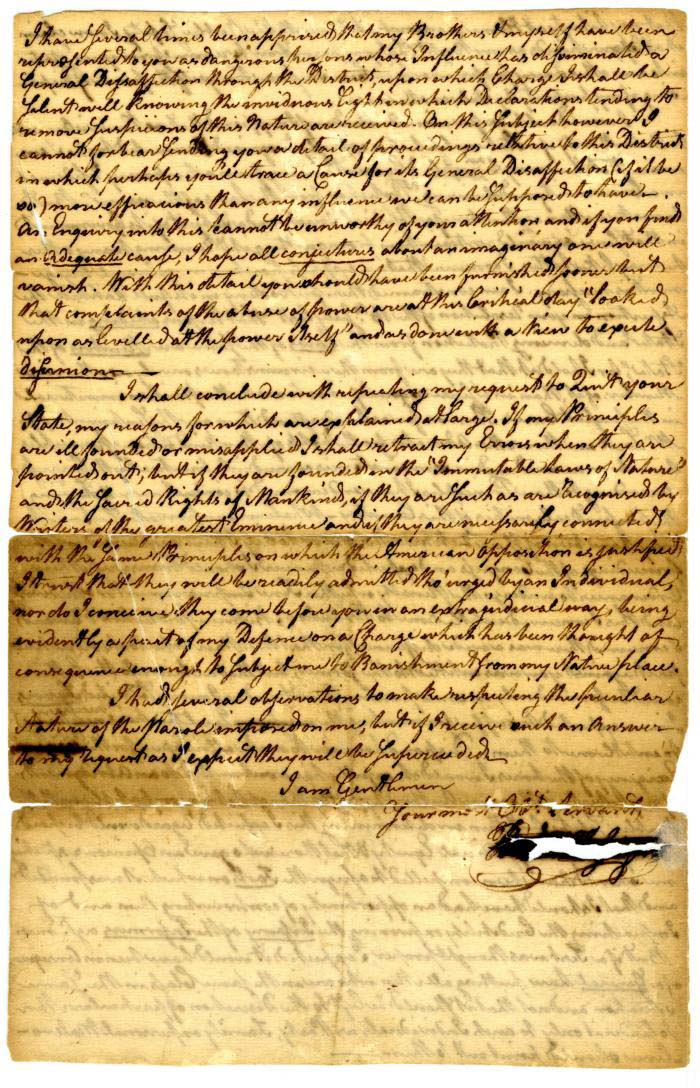 Load Letter to the Albany Committee, 1777 in Main Document Viewer