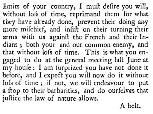 Load Speeches and treaties between William Johnson and the Haudenosaunee, 1755-1756. in Main Document Viewer