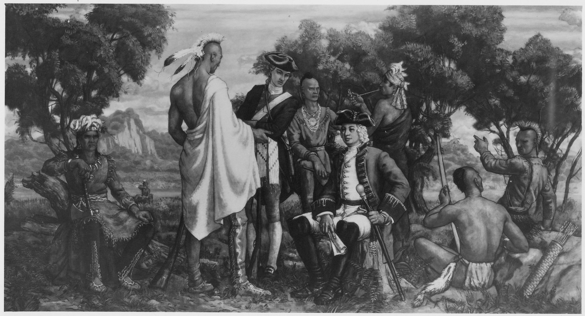 Load Sir William Johnson Conferring with Indigenous Peoples in Main Document Viewer