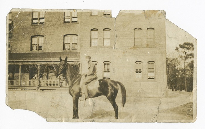 Waldo C. Falkener, Sr. and horse page 1