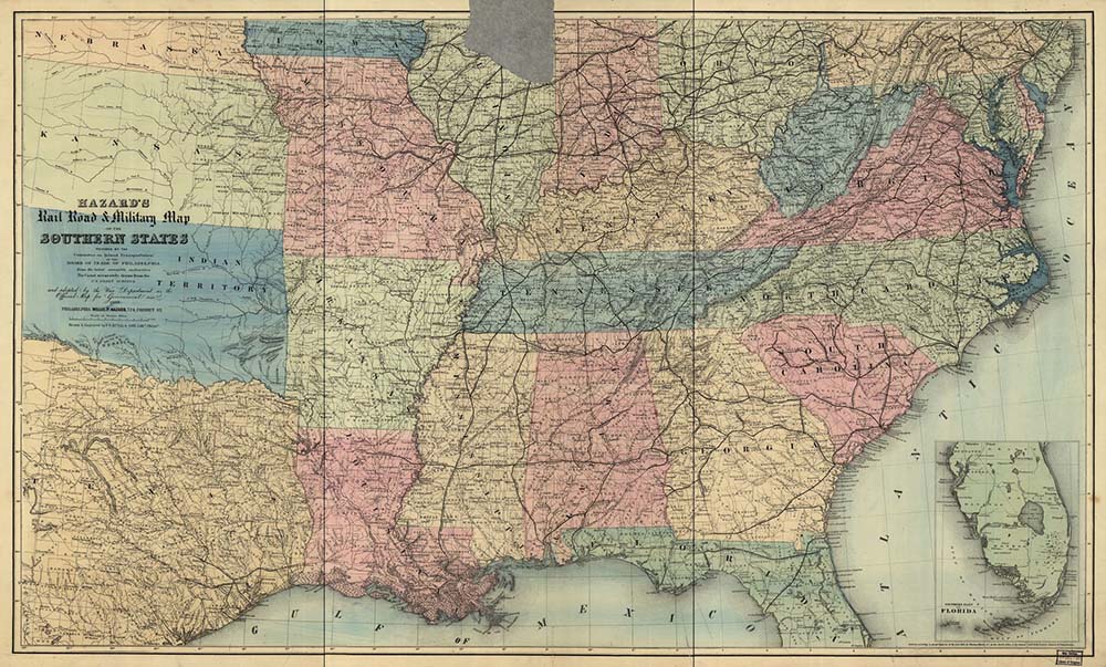 Civil War Military and Railroad Map page 1