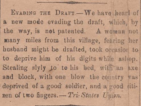 Suffolk Weekly Times, Civil War Recruiting 1862 page 1