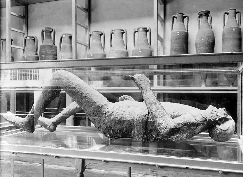 Cast of a Man, Pompeii, Italy page 1