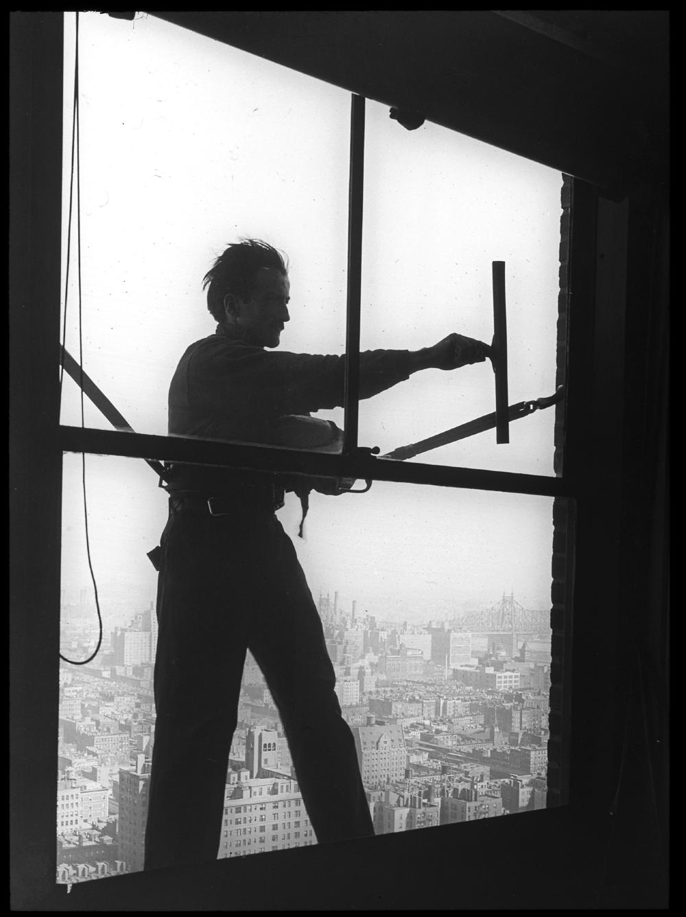 Window Washer on a Skyscraper, 1930 page 1