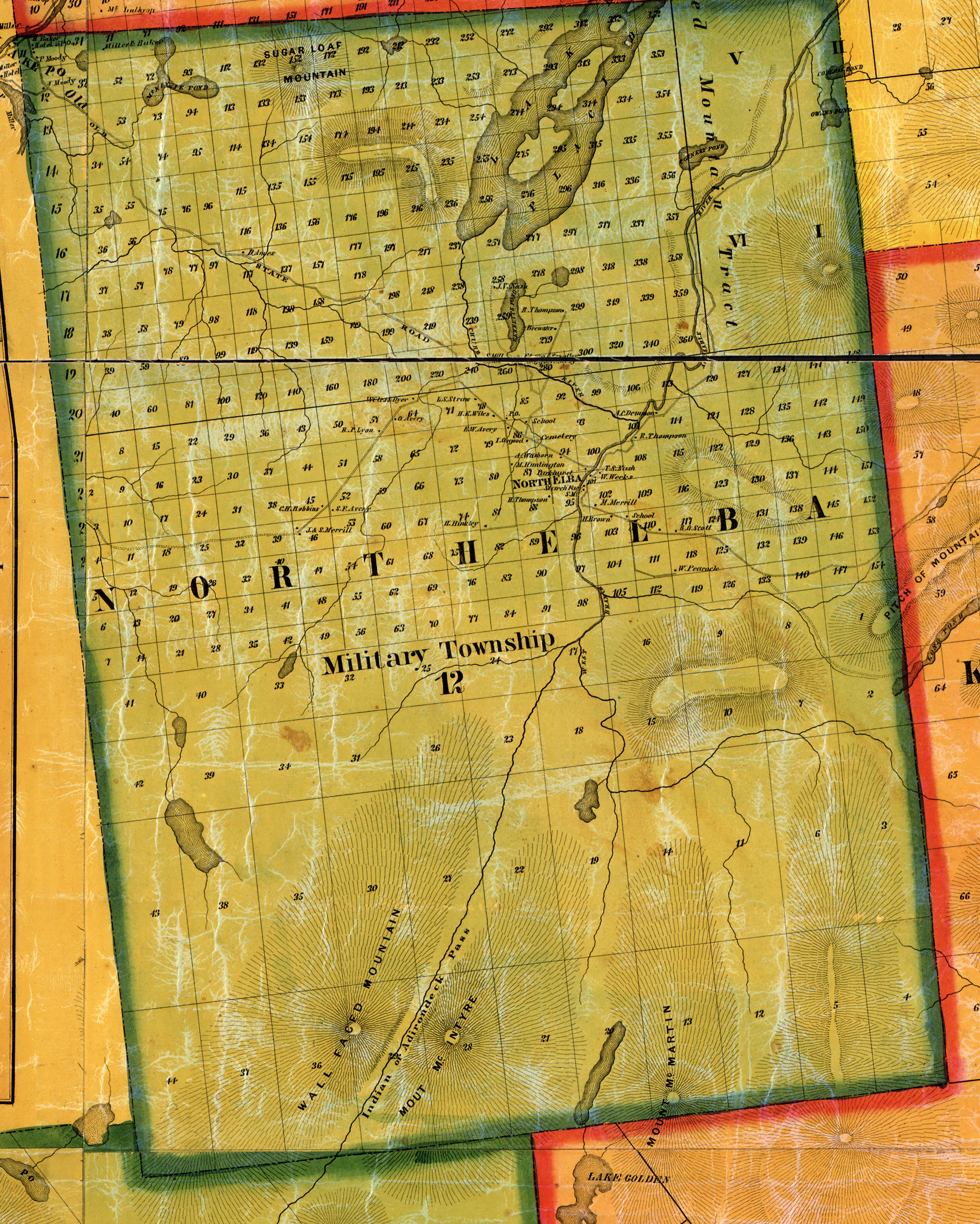 Map of Essex Co., New York. Philadelphia: W.O. Shearer & E.A. Balch, 1858. page 2