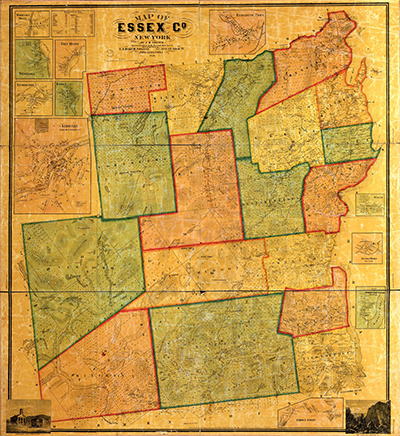 Map of Essex Co., New York. Philadelphia: W.O. Shearer & E.A. Balch, 1858. thumbnail page 1