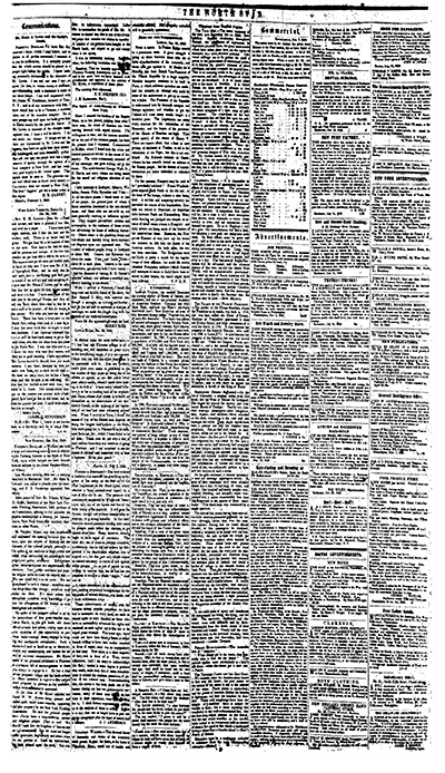 Load Mr. Waite J. Lewis and the Smith's Lands. North Star, 16 February 1849, p. 3. in Main Document Viewer