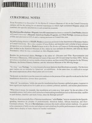 Load Eight Hispanic Artists Featured, Johnson Museum, Ithaca, 1993 in Main Document Viewer