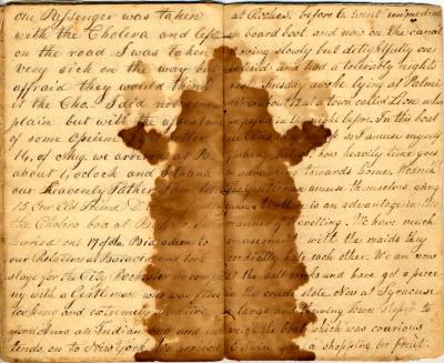 Load Diary of Rachel Wilmer, Erie Canal, 1834 in Main Document Viewer