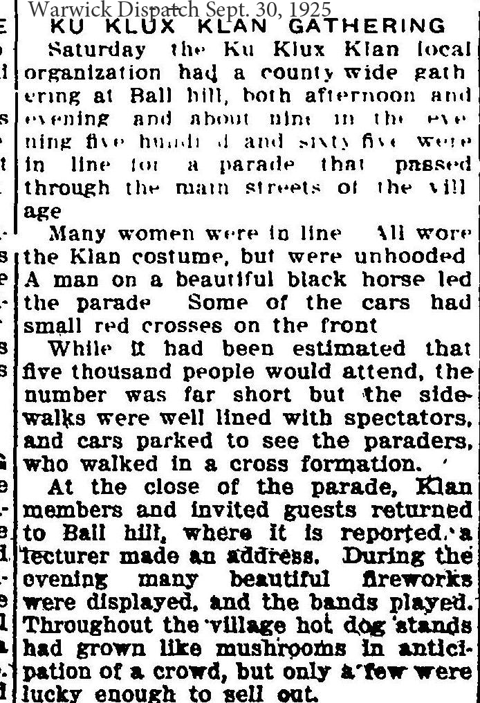 Ku Klux Klan Gathering page 1