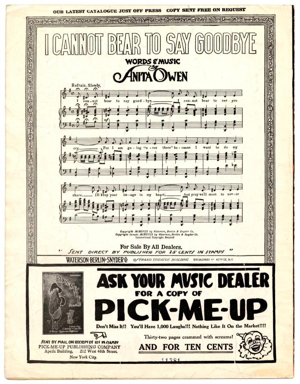 "They Were All Out of Step But Jim," Sheet Music, 1918 page 4