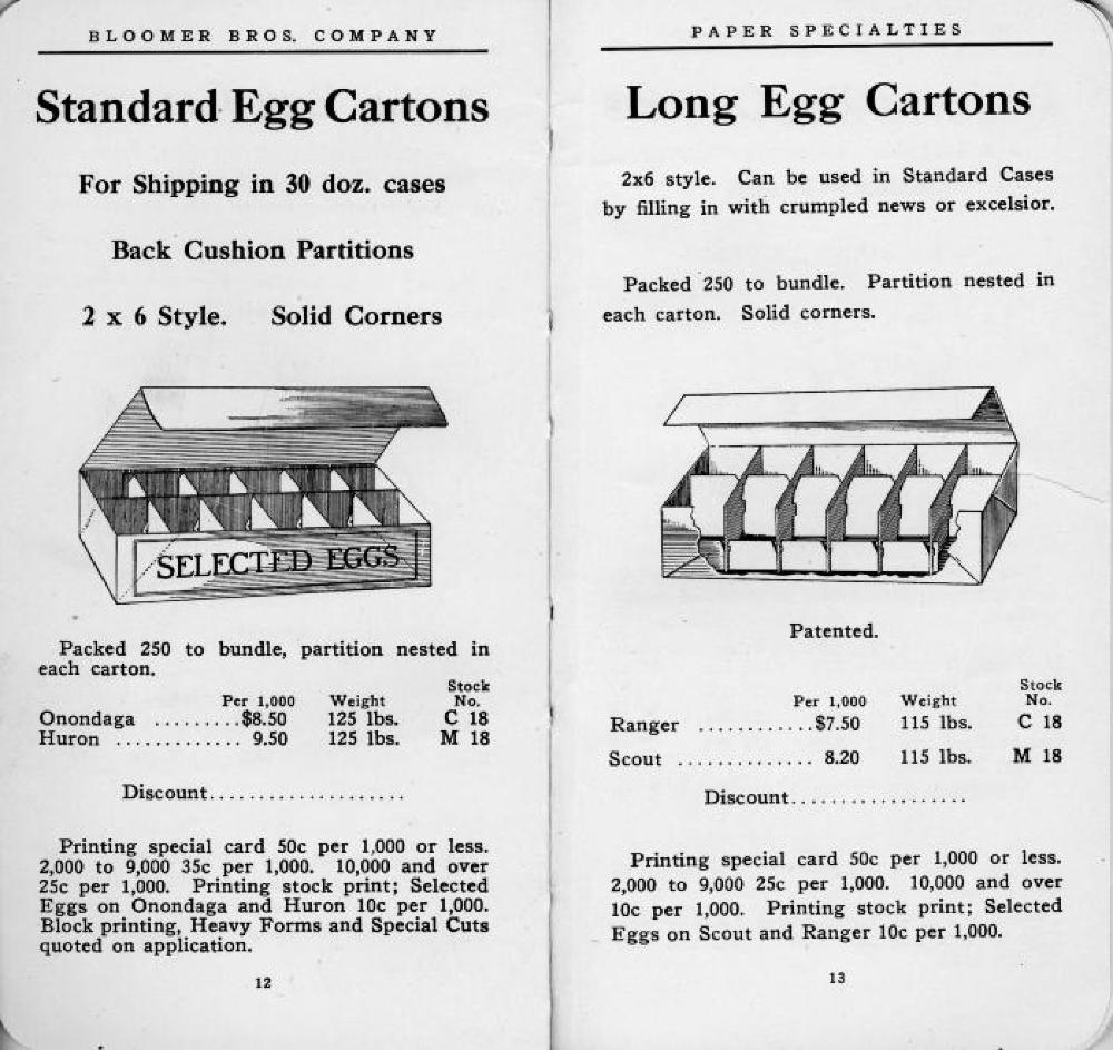 Bloomer Brothers Catalog of Paper Specialties, c. 1913 page 9