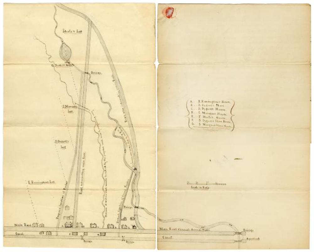 Map of the Town of Germanflatts for Erie Canal Board, 1829. page 1