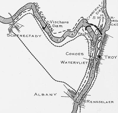 Map of Mohawk Valley, Schenectady to the Hudson River, 1912 thumbnail page 1