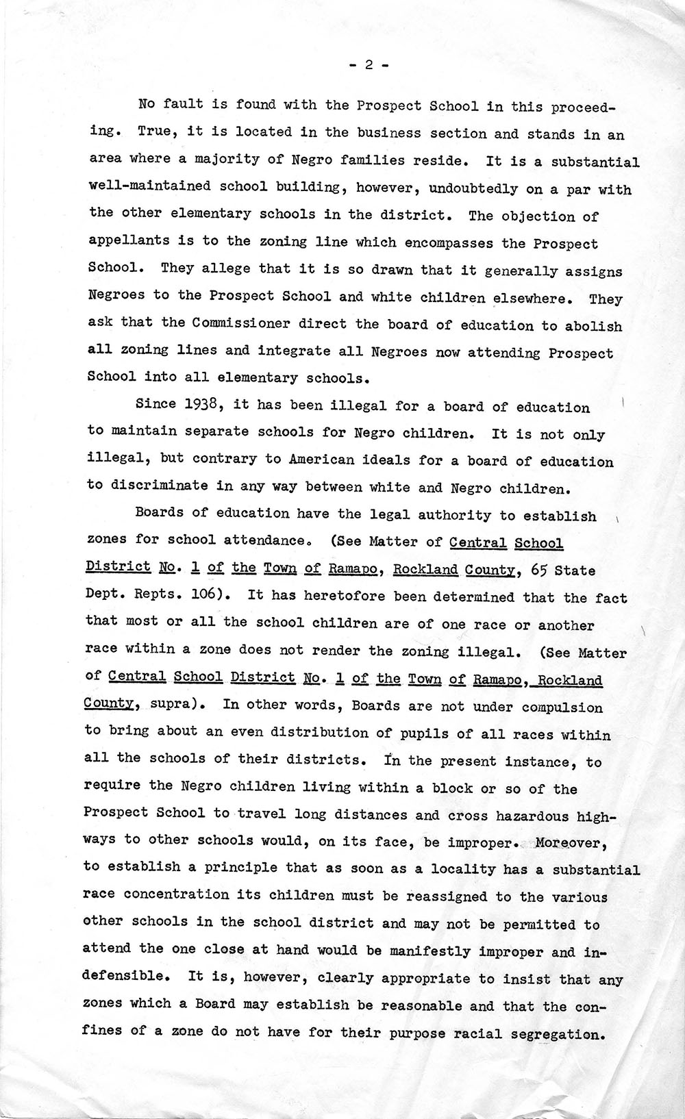 Decision Issued by the New York State Commissioner of Education in the Hempstead Case page 2