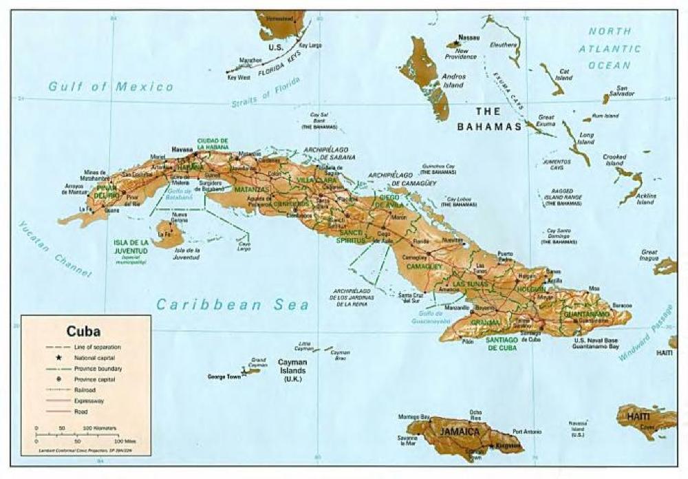 Map of Cuba, 1994 page 1