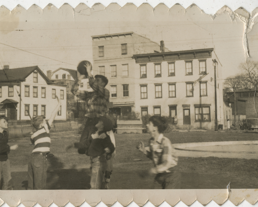 Basketball game at Franklin Park at South Front Street page 1