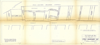 Load Front Street Abandonment map in Main Document Viewer
