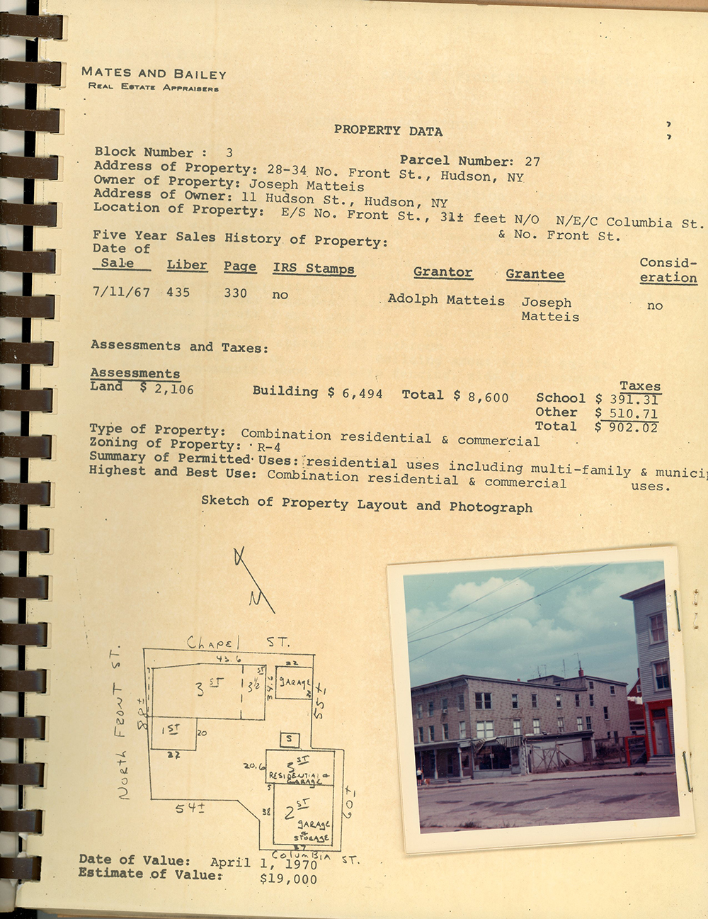 Appraisal for 34 North Front Street page 1