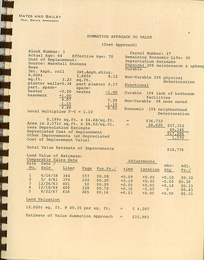 Load Appraisal for 34 North Front Street in Main Document Viewer