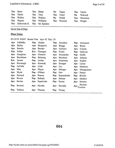 Load New York State Bill and Veto Jackets: 2019, Chapter 8 "Gender Expression Non-Discrimination Act" in Main Document Viewer