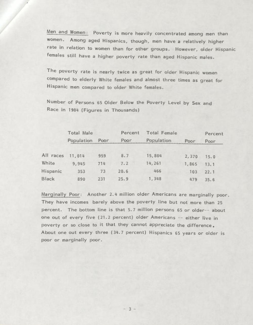 Income Fact Sheet on Older Hispanics, 1984 page 4