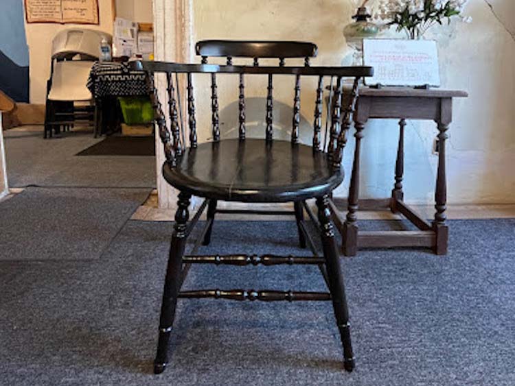 Wooden barrel chair c.1850 page 1