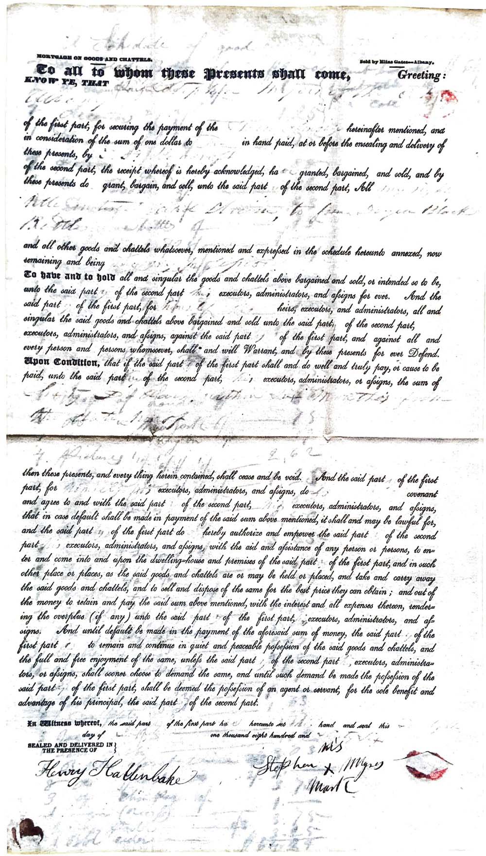 Copy of Chattel Mortgage page 1