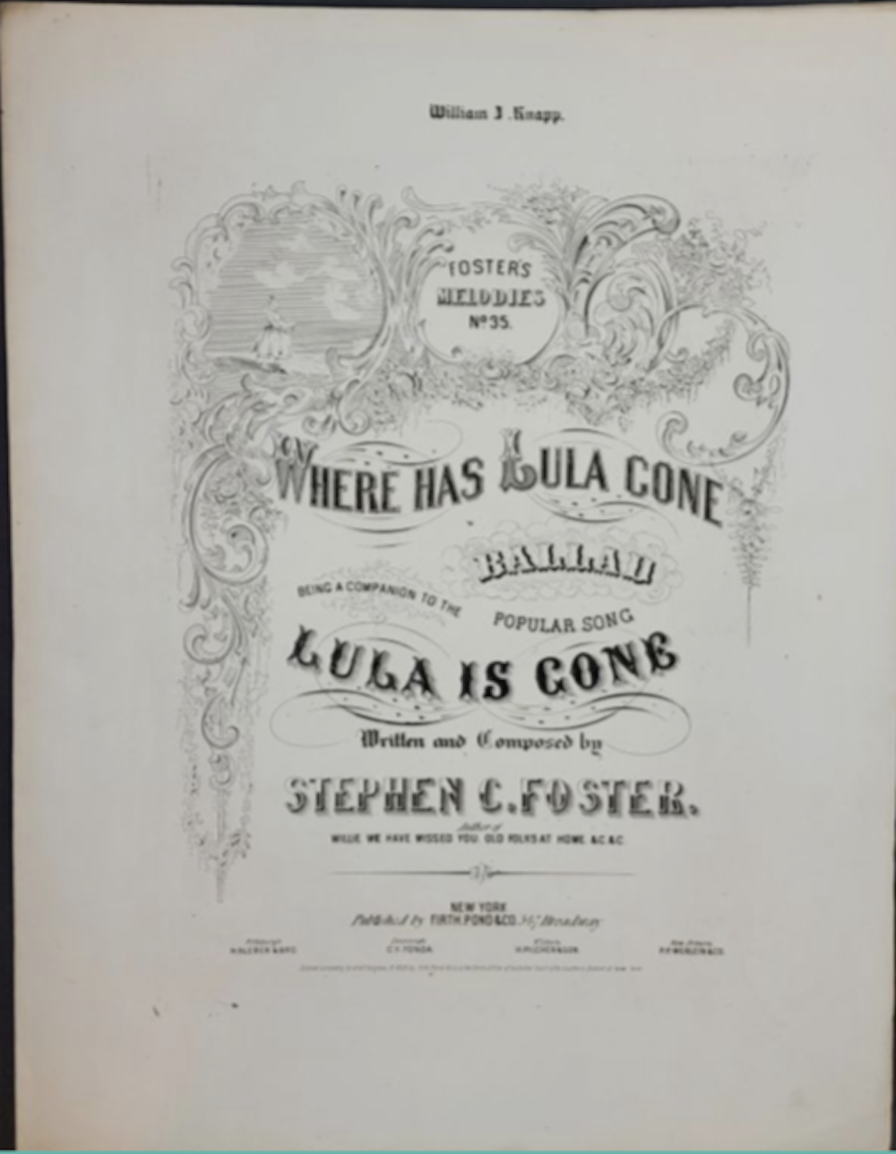 William James Knapp Sheet Music Collection page 2