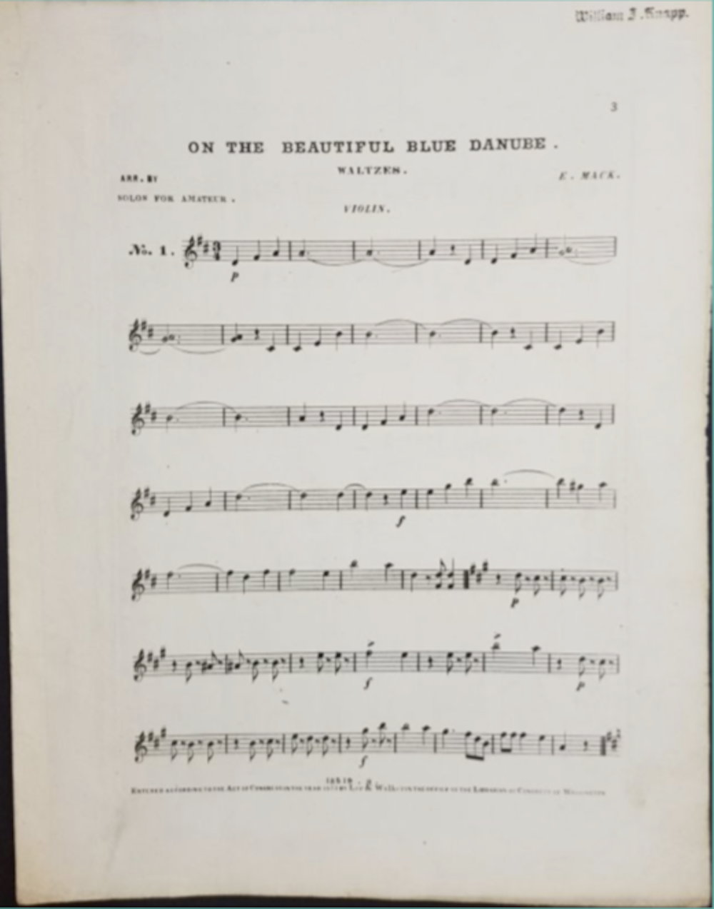 William James Knapp Sheet Music Collection page 3