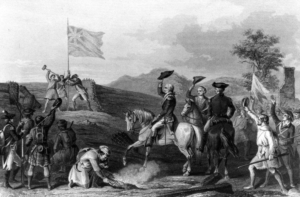 George Washington Raising Flag at Fort Duquesne, 1758 page 1