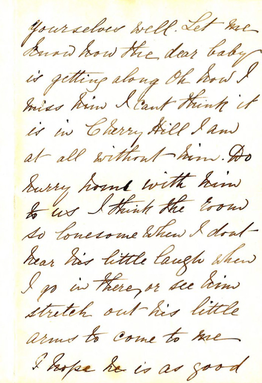 Letter from Margaret O'Shaugnessy to Catherine Bogart Putman Rankin, December 27, 1885 page 2