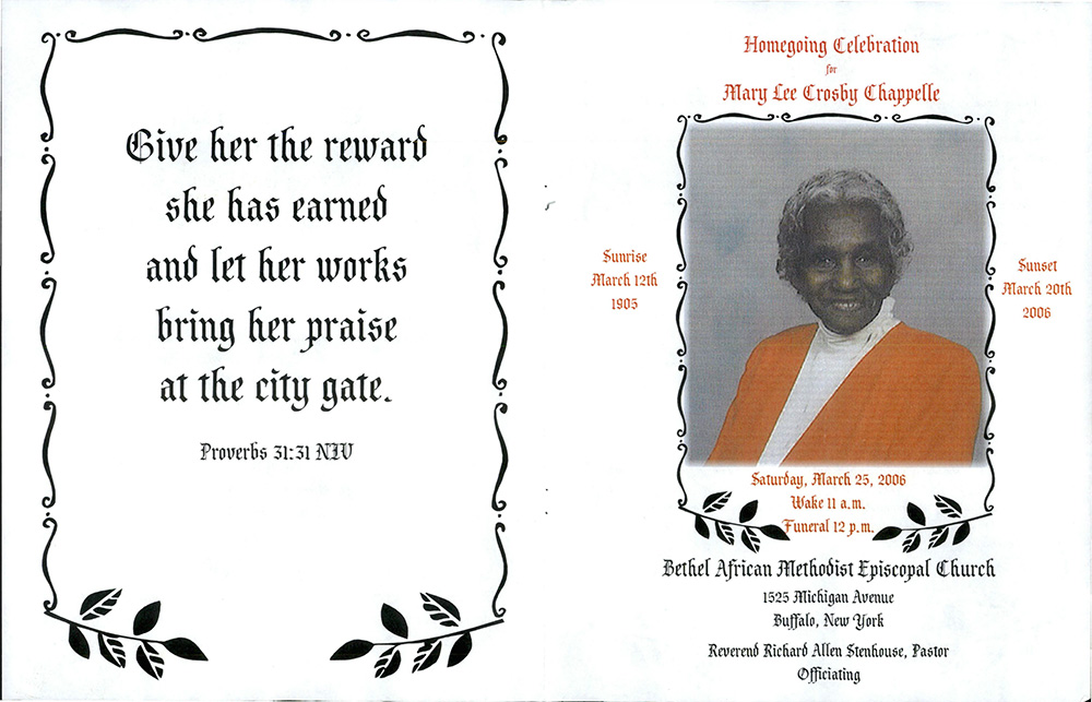 Chappelle, Mary Lee Crosby page 1