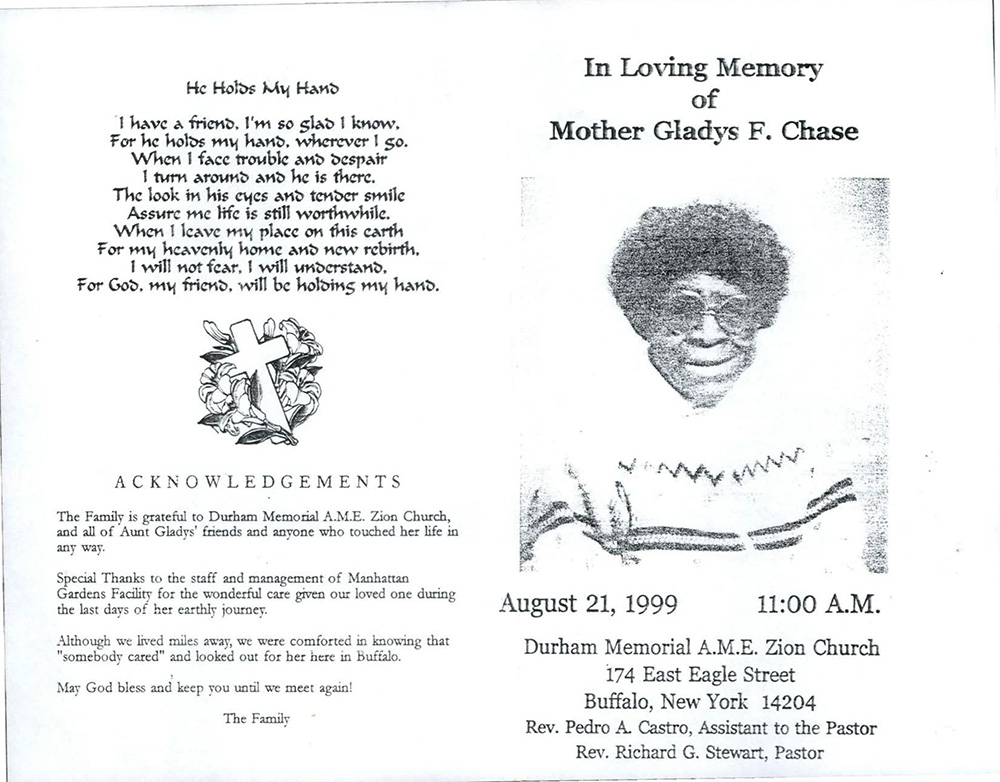 Chase, Gladys page 1