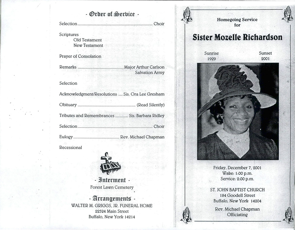 Richardson, Mozelle page 1