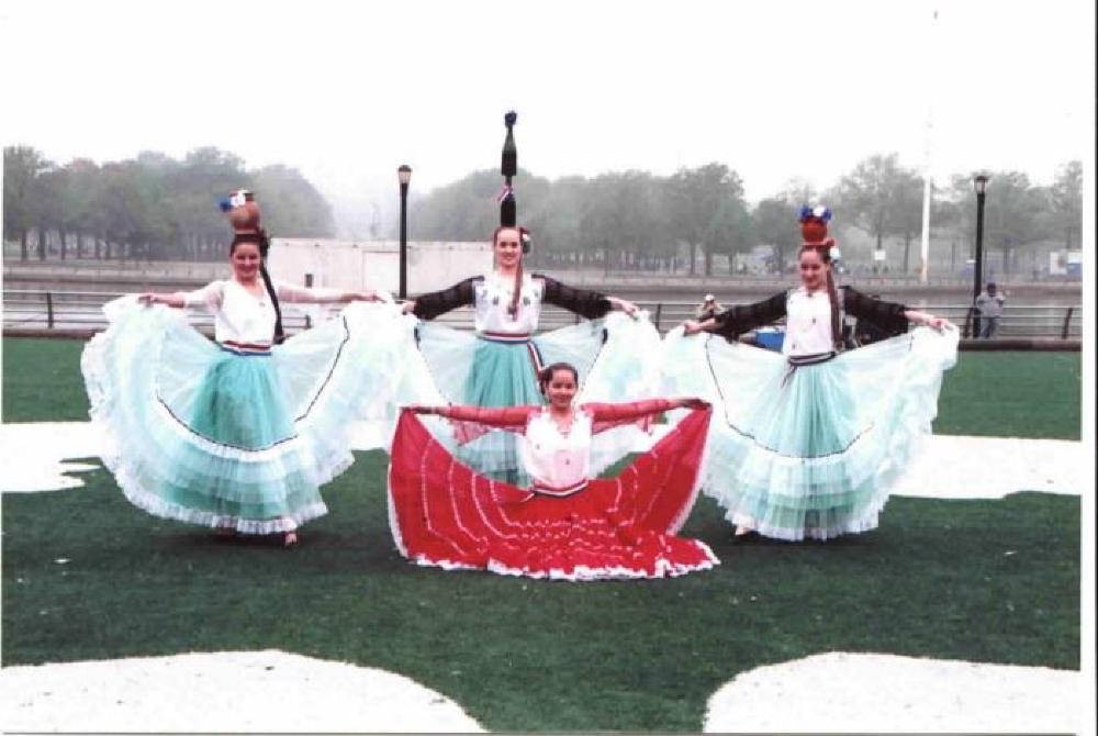 Paraguayan Bottle Dancers at a Park page 1