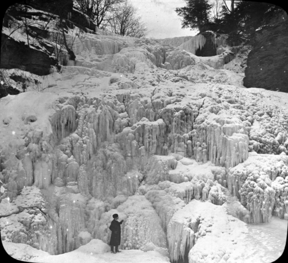 Hector Falls in Winter, Watkins Glen, c. 1900 page 1