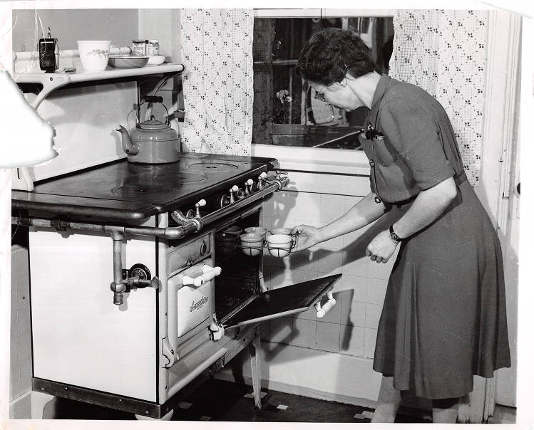 Dr. Katharine Blodgett in her kitchen page 1