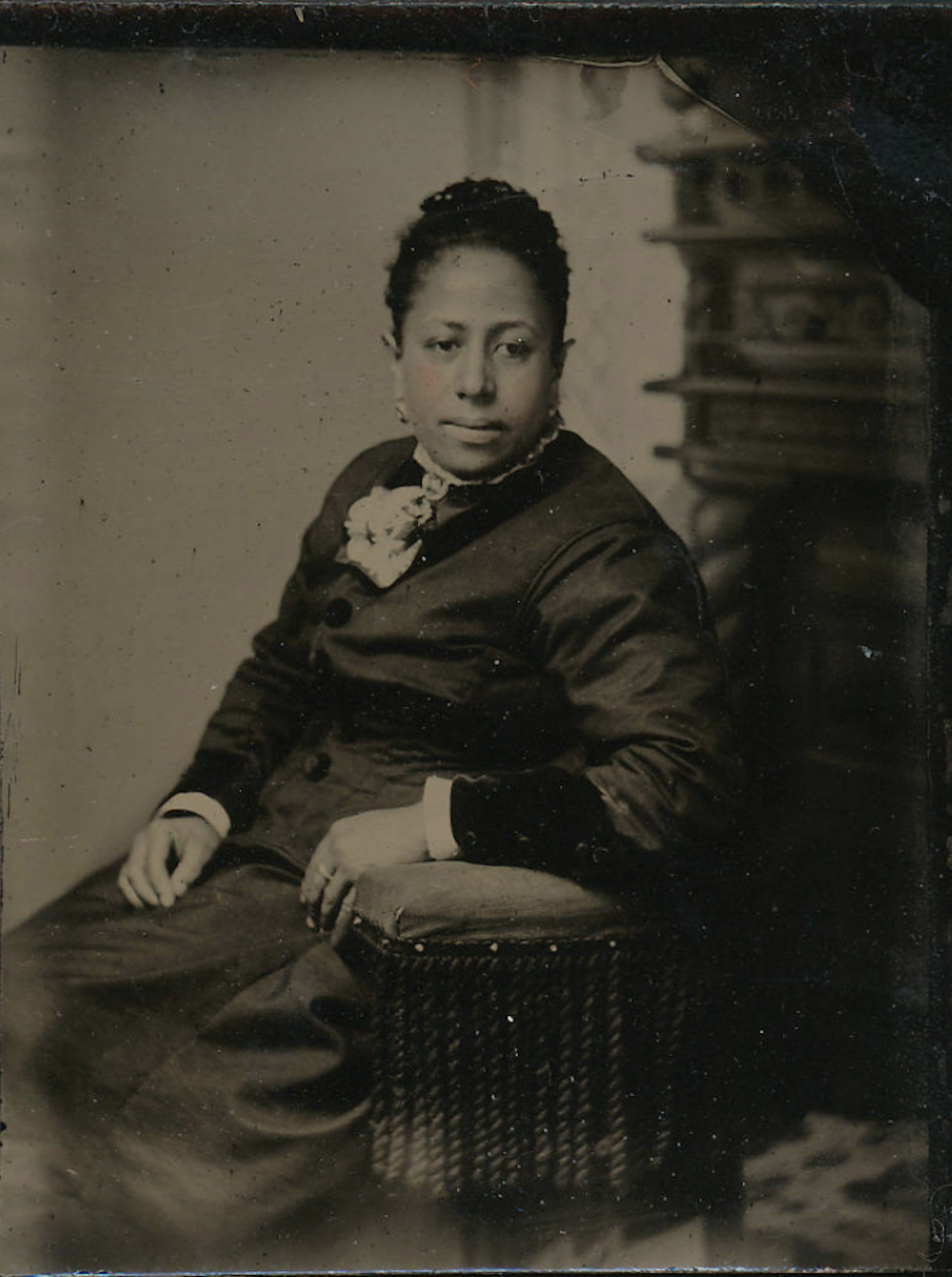 Photograph of Harriet Maria Elmendorf "Minnie" Knapp, c. 1875 page 1
