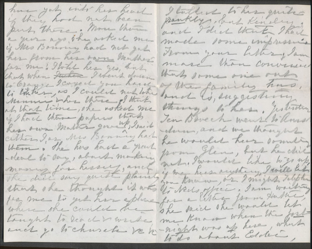 Letter from Harriet Maria Van Rensselaer to Catherine Bogart Putman Rankin, August 23, 1890 page 2