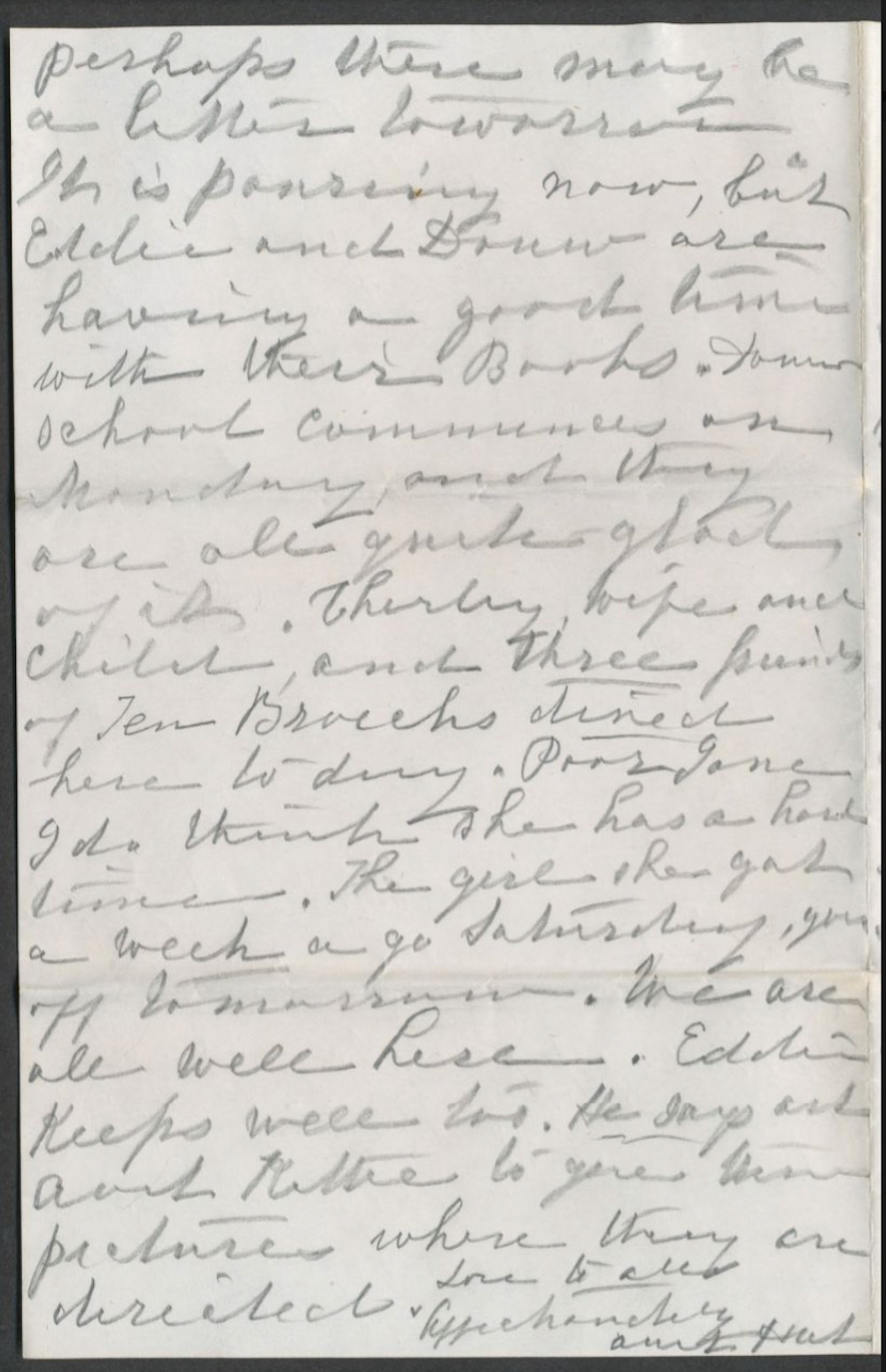 Letter from Harriet Maria Van Rensselaer to Catherine Bogart Putman Rankin, August 23, 1890 page 3