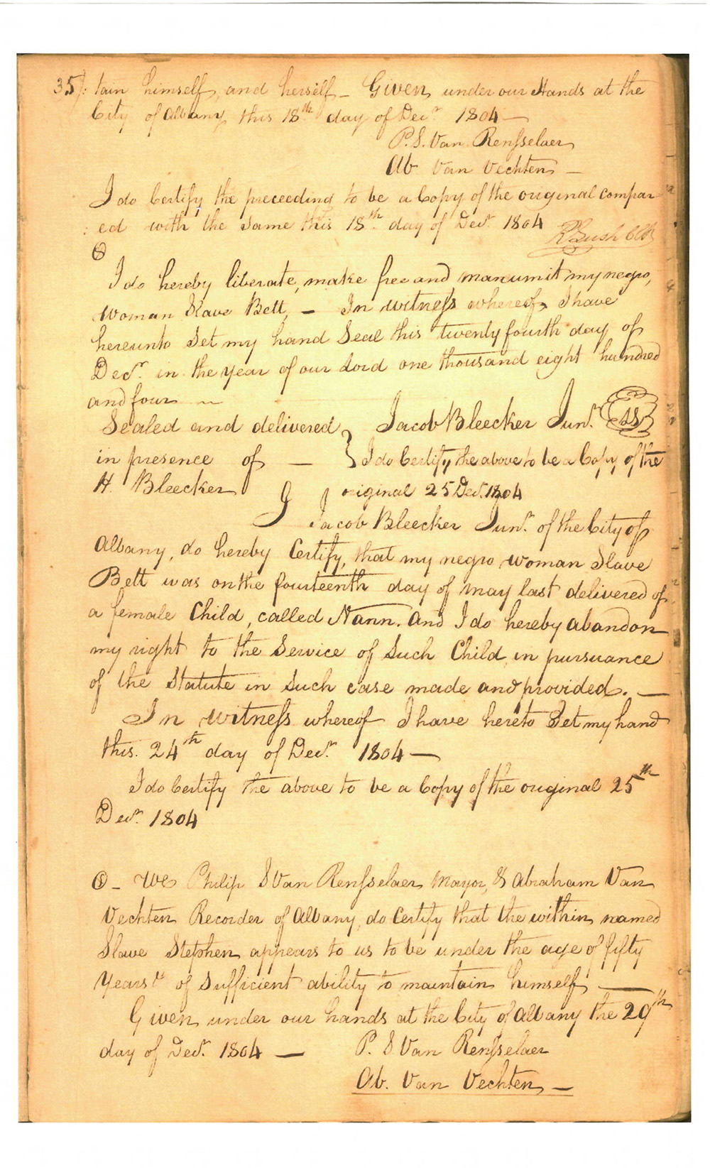 Manumission Record page 2