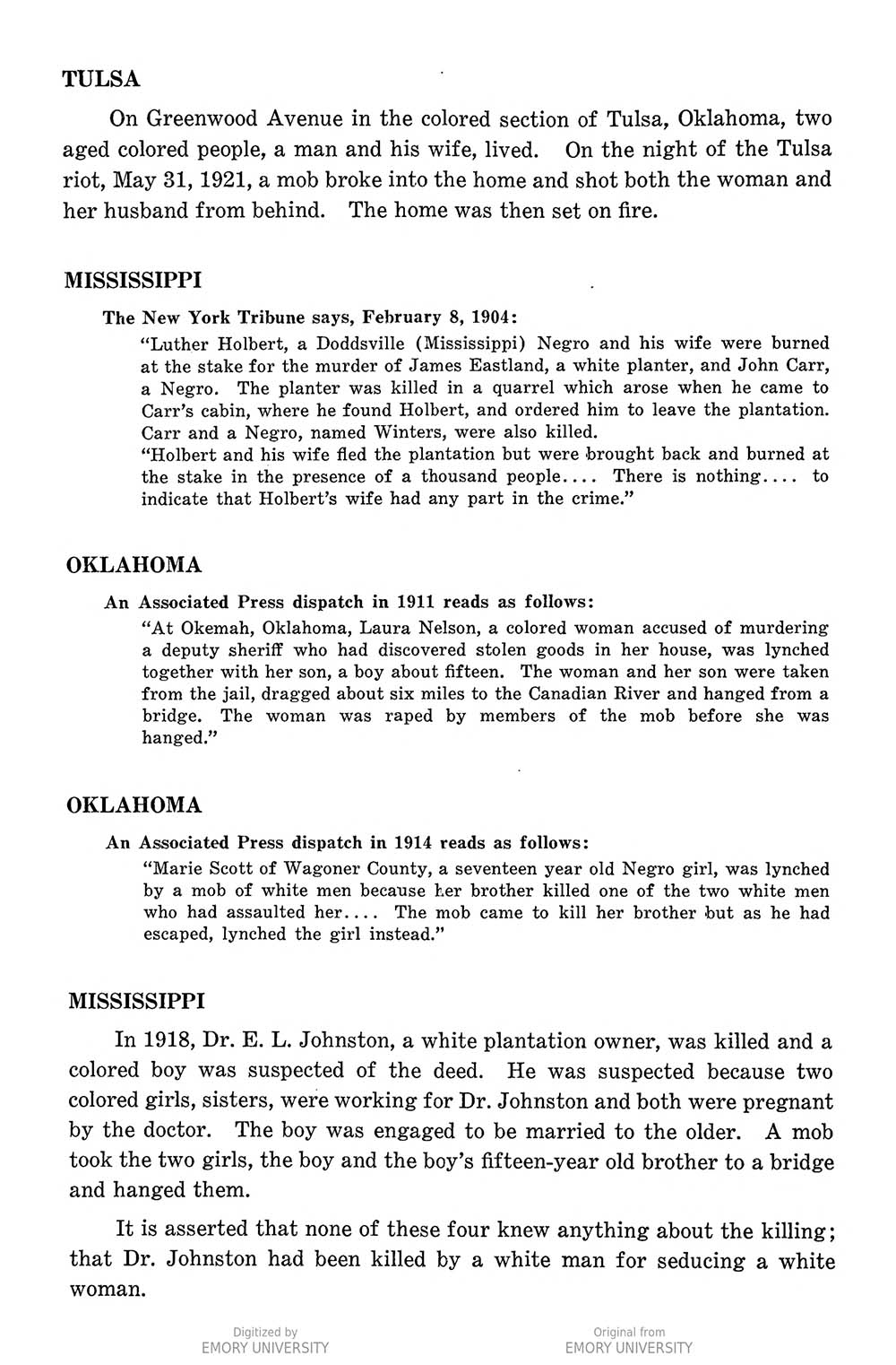 Anti-Lynching Crusaders : "A Million Women United to Suppress Lynching" page 4