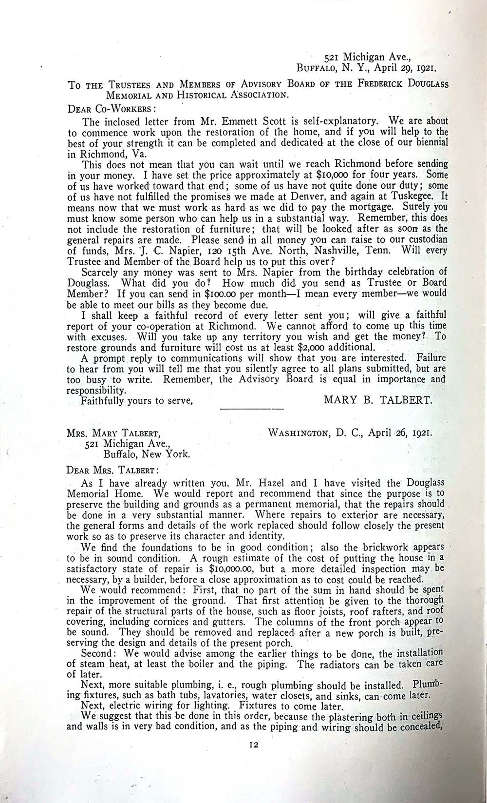 Souvenir Program August 12, 1922 page 3