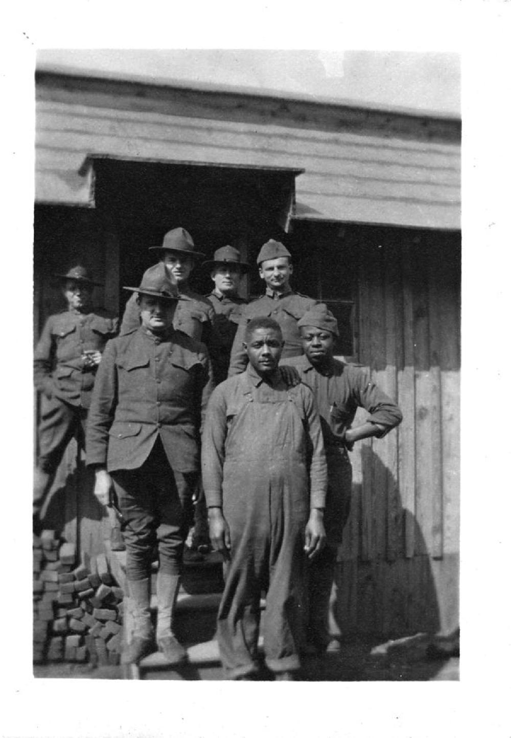 African American and White Soldiers and Workers, World War I, c. 1917 page 1
