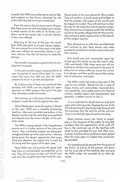 WPA in the Susquehanna Country thumbnail page 16
