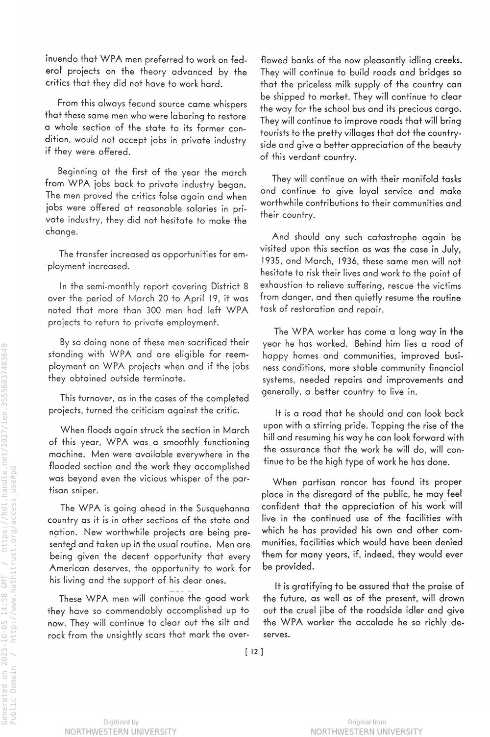 WPA in the Susquehanna Country page 16