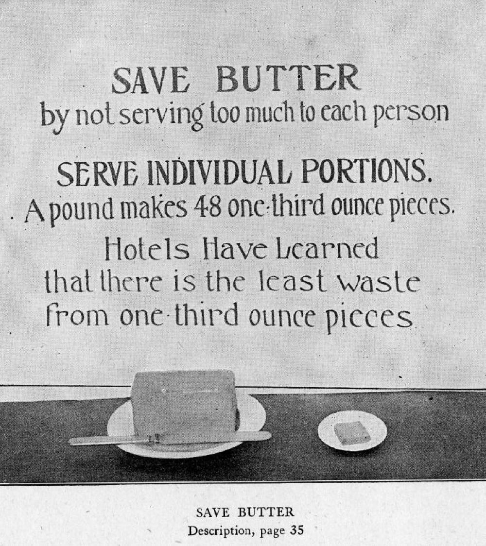 Save Butter Poster, World War I, 1917 page 1