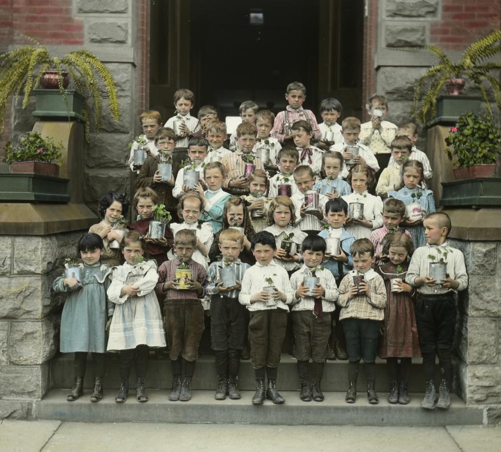 Children with Plants for Memorial Day, 1903 page 1