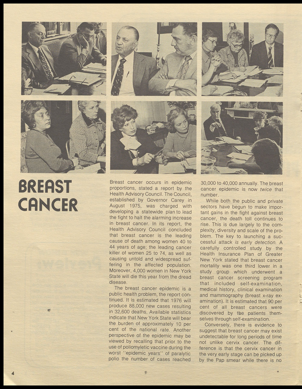 "Women New York" Bi-Monthly News from the Women's Division of the State of New York, Volume 1, Number 4, June/July 1976 page 4
